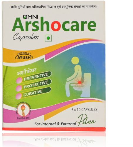Arshocare Capsules, Brand Name : OMNI, Certification : GMP