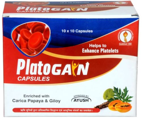 Platogain Capsule, Brand Name : Omni, Packaging Size : 100