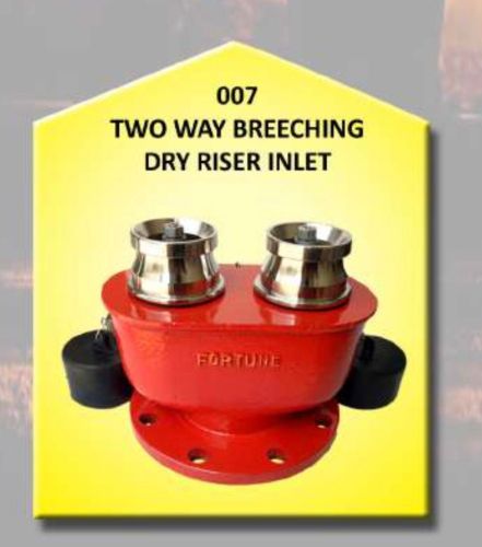 Cast Iron 2- Way Breeching Dry Riser Inlet, Color : Red 2-way