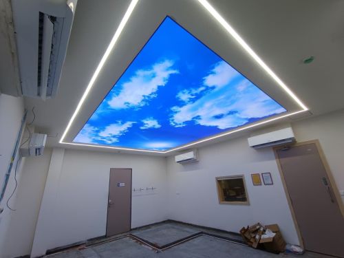 Multicolor Sky Light Stretch Ceilings, Size : Customized
