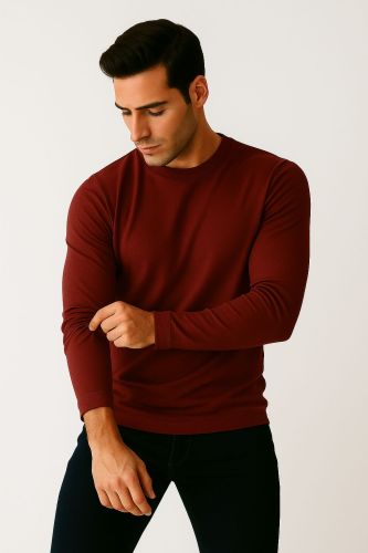 Black 60% Cotton 40% Polyster Full Sleeve Tshirt, Pattern : Plain