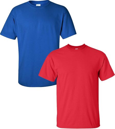 Multicolor Cotton Round Neck T-shirt, Pattern : Plain