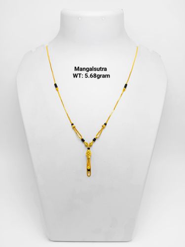 22KT New Design Gold Mangalsutra, Brand Name : Sunbera All Function