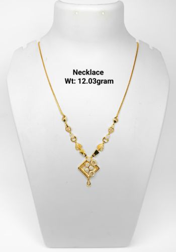 22KT New Design Gold Necklace, Brand Name : Sunbera