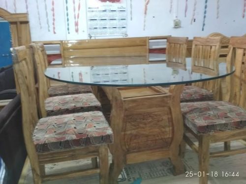 4 Seater Wooden Dining Table Set Modern