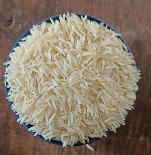 Creamy White Steam Basmati Rice, Packaging Type : Plastic Sack Bags