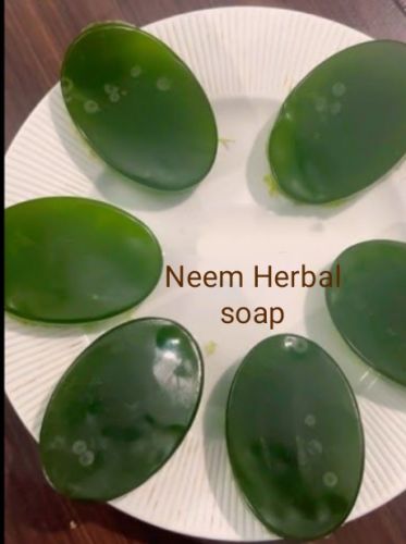 Smooth Neem Herbal Soap, Color : Green