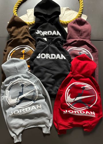 Cotton-blend Fabric Urban Style Printed Hoodie