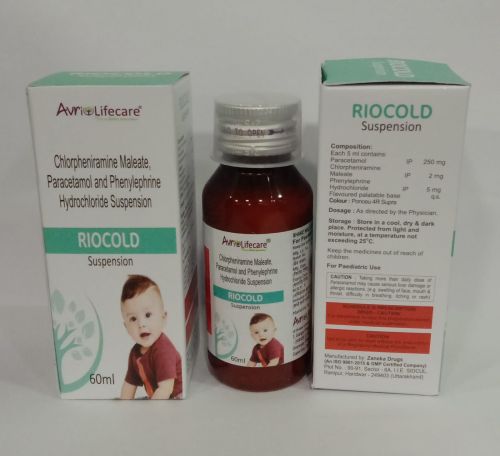 Riocold Chlorpheniramine Maleate Paracetamol Phenylephrine Hydrochloride Syrup