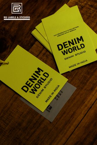 Paper Garment Tags, Color : White, Black, Assorted for Pricing