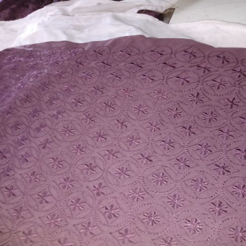 Cotton Embroidered Fabric, Technics : Machine Made For Textile Industry