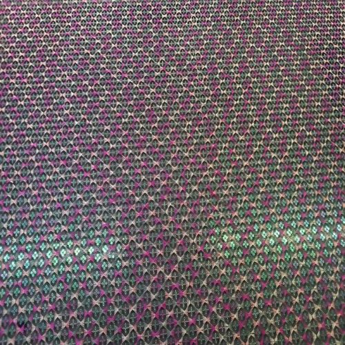 Cotton Multi Thread Embroidered Fabric, Color : Multicolor