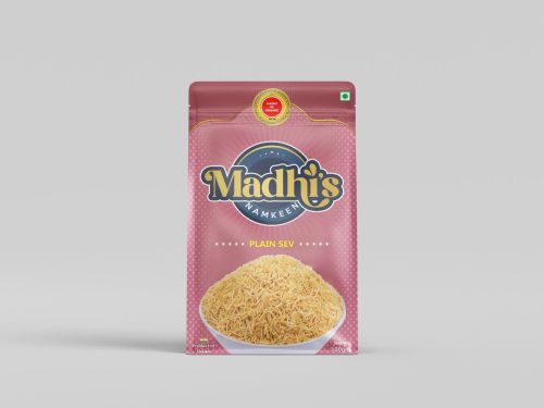 Crispy Premium Ingredients Plain Sev Namkeen Varies for Snacking