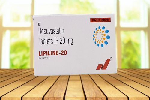 Lipiline-20 Tablets, Strength : 20mg, Composition : Rosuvastatin