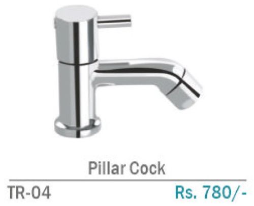 Chrome Plated TR-04 Brass Counter Pillar Cock, Brand Name : Starry®