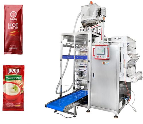 Stainless Steel / Food Grade Automatic Sauce Packing Machine