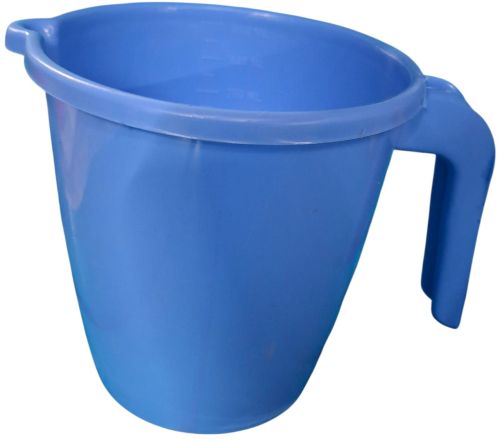 Unbreakable Plastic Bath Mugs, Color : Blue