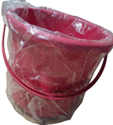 Unbreakable Plastic Bucket, Color : Pink for Common Use