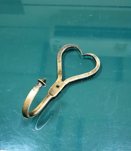 Polished Antique Cast Iron Hooks for Hanging Coats, Hats, Keys, Etc.