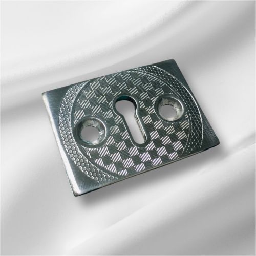 Stainless Steel Almirah Key Hole Plate, Color : Silver