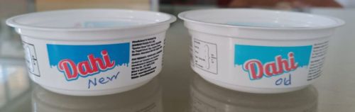 Printed 125gm Polypropylene Yogurt Packaging Cup, Shape : Round