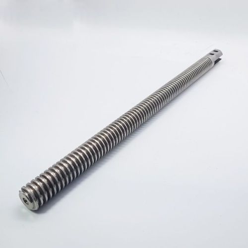 Galvanized Stainless Steel Industrial Lead Screw Rod, Color : Silver