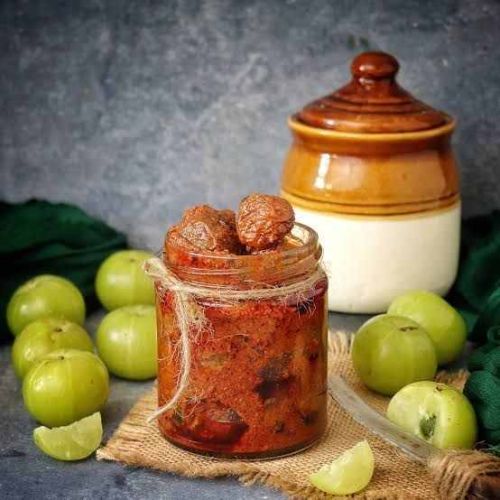 Spicy Gooseberry Pickle, Packaging Size : 500 Gm for Condiment