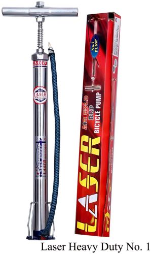 Aluminum Alloy Laser Bicycle Air Pump, Color : Gray