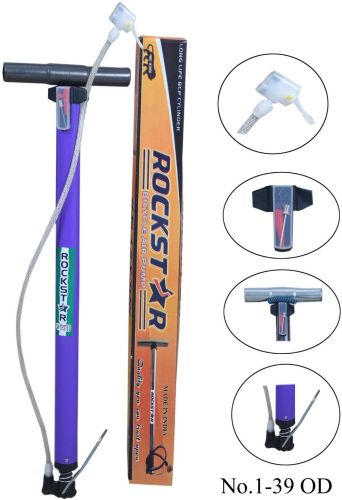 Metal & Plastic Rockstar Bicycle Air Pump
