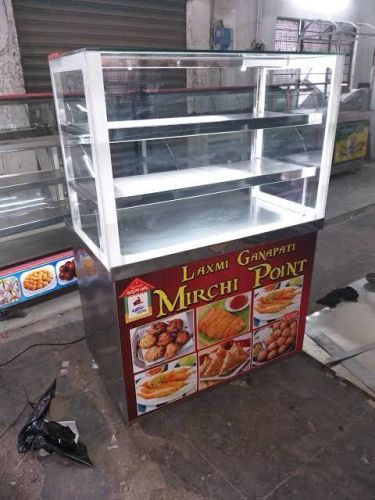 Stainless Steel Fast Food Display Counter, Weight : 10-50kg