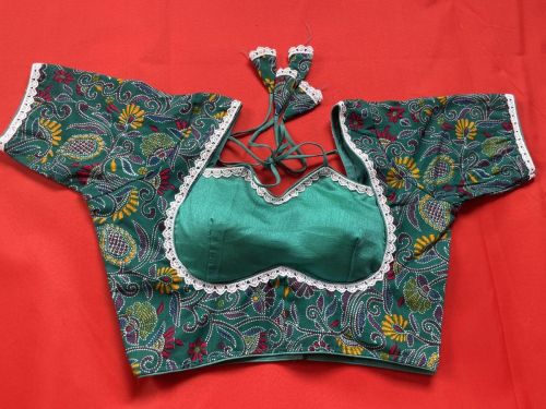 Silk Printed Masaba Designer Saree Blouse XS, XL