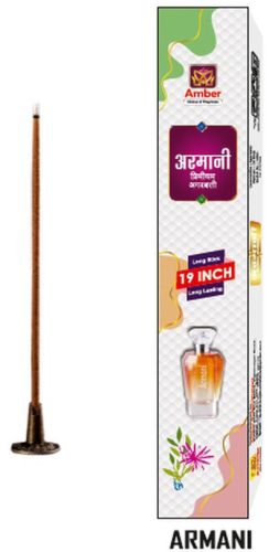 19 Inch Amber Armani Premium Incense Sticks