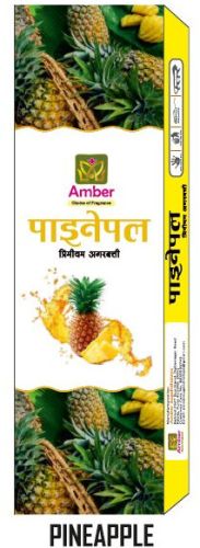 Amber Pineapple Premium Incense Sticks, Color : Brown
