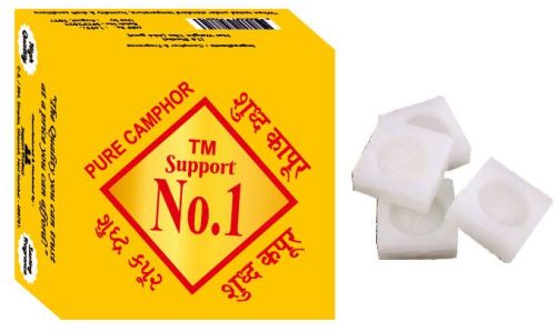 Support No 1 Luxury Camphor Cube, Color : White