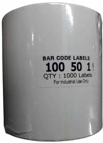 Paper 100x50mm Plain Barcode Label Roll