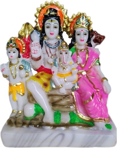 Shiva Parvati Ganesha Kartikeya Statue