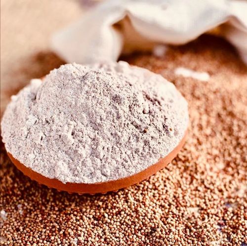 Fine Processed Finger Millet Flour, Color : White for Cooking