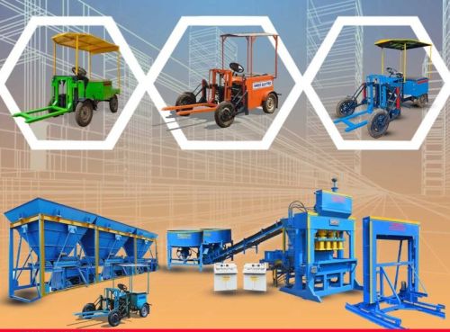 Steel Fly Ash Brick Making Machine, Color : Blue, Grey