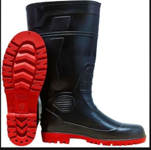 Rubber Gumboots- Safe Dot, Color : Black