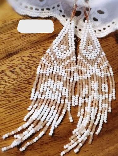 Metal Hook (Nickel-Free) Handmade Beaded Earrings (good Quality)