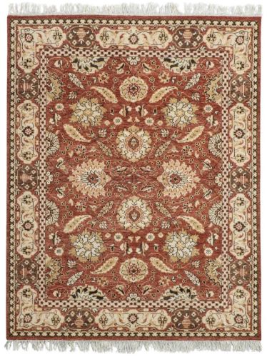 Viraaj Traditional Hand Knotted Rich Brown Carpet
