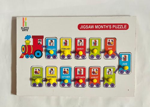 MDF Wooden Educational Month Puzzle Toy, Color : Multicolour