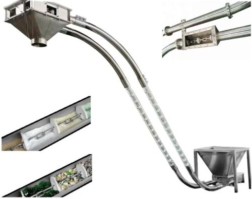 Polished Motor SS316 / SS304 (Gmp Model) Drag Chain Conveyor