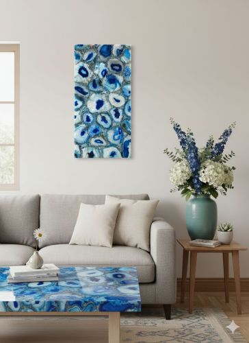 Agate Table Top - Dining Table - Dining & Coffee Models - Handcrafted Agate Resin Tables Dining & Coffee Series