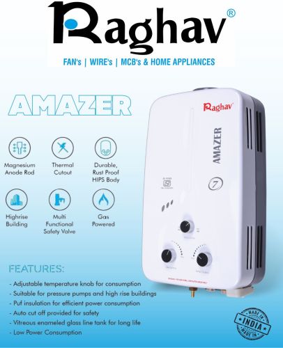 Storage Gas Geyser for Home, Hotels, Commercial