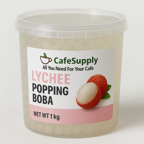 Cafesupply Lychee Popping Boba, Packaging Type : Plastic Jar