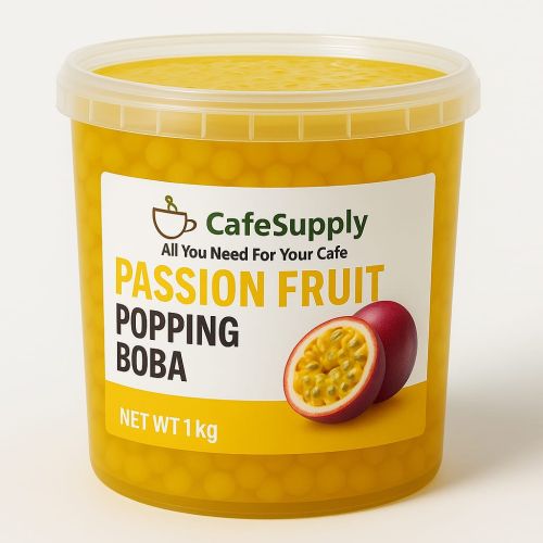 Cafesupply Passion Fruit Popping Boba, Packaging Type : Plastic Jar