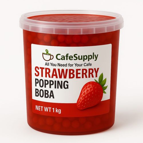 Cafesupply Strawberry Popping Boba, Packaging Type : Plastic Jar