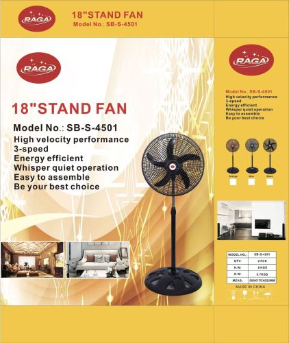 Plastic Stand Fan, Color : White Standard