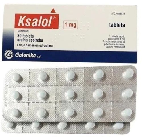 Ksalol 1mg Tablets, Composition : Alprazolam IP